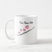 Fluit Custom Wedding Mok Flutist Musicus (Links)