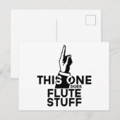 Fluit Dingen - Grappige Fluit Muziek Briefkaart (Voorkant / Achterkant)