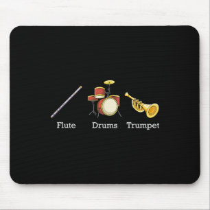 Fluit Drums Trompet Nd Instrumenten Subtiel Anti E Muismat
