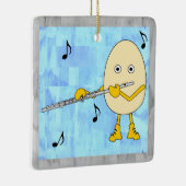 fluit-eierhoofd keramisch ornament (Rechts)