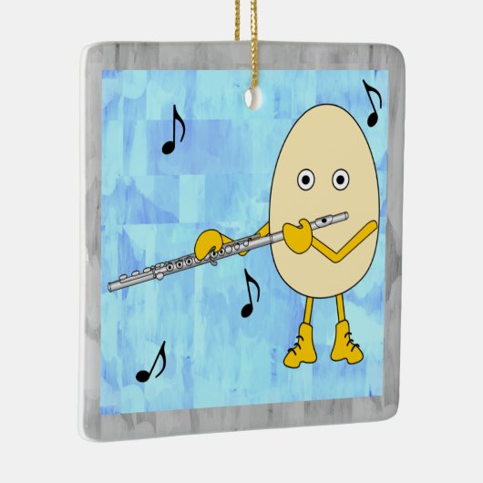 fluit-eierhoofd keramisch ornament (Rechts)