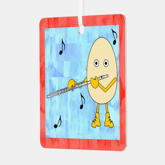 fluit-eierhoofd metalen ornament (Voorkant links)