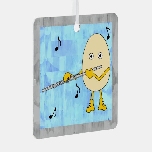 fluit-eierhoofd metalen ornament (Voorkant Rechts)