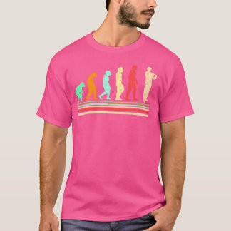 Fluit Evolution Retro Flutist Marching Band Muziek T-shirt