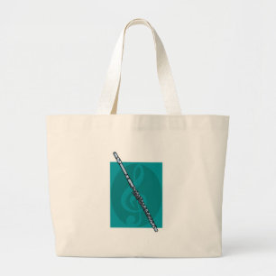 fluit grote tote bag