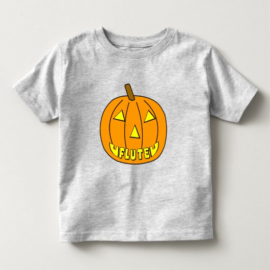 Fluit Halloween Pompoen Kinder Shirts (Voorkant)