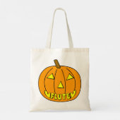 Fluit Halloween Pompoen Tote Bag (Achterkant)