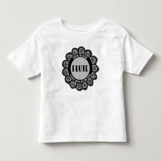 Fluit is het beste kinder shirts (Voorkant)