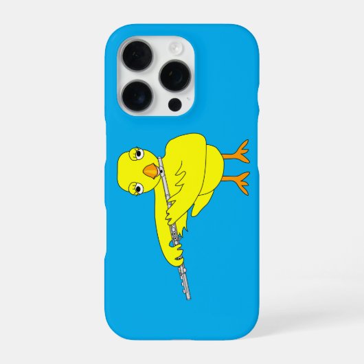 Fluit Kuiken iPhone Hoesje (Achterkant)