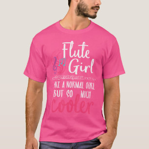 Fluit Meisje - Fluitspeler Flutist Marching Band M T-shirt