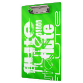 Fluit; Neon Green Stripes Klembord (Links)