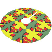 Fluit over hart kerstboom rok (Gekanteld)