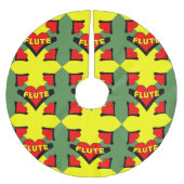 Fluit over hart kerstboom rok (Voorkant)