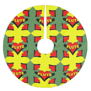 Fluit over hart kerstboom rok