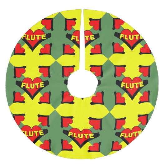 Fluit over hart kerstboom rok (Voorkant)