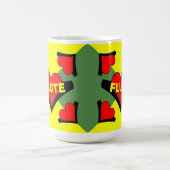 Fluit over hart koffiemok (Center)