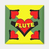 Fluit over hart magneet (Voorkant)