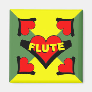 Fluit over hart magneet