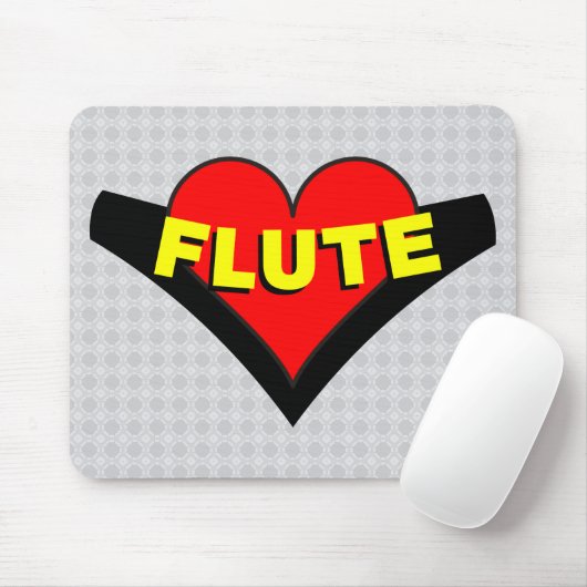 Fluit over hart muismat (Met muis)