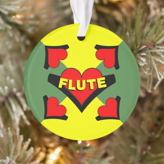 Fluit over hart ornament (Boom)