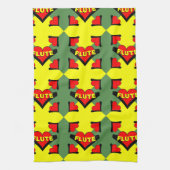 Fluit over hart theedoek (Verticaal)