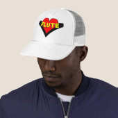 Fluit over hart trucker pet (In situ)