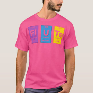 Fluit Periodic Table Elements Fluit Speler T-shirt