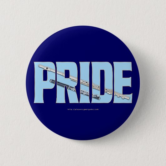 Fluit - Piccolo Pride Ronde Button 5,7 Cm (Voorkant)