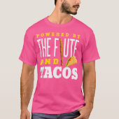 Fluit Shirt Funny Taco Lover Instrument Fluit Lief (Voorkant)