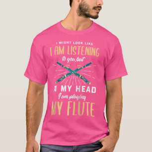 Fluit Shirt spelen van de fluit Funny Flutist Flui