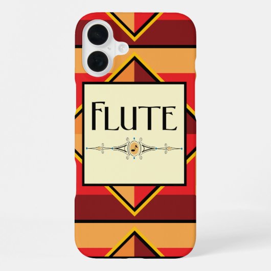 Fluit Sierblok iPhone Hoesje (Achterkant)