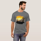 Fluit Spelen Desert Kokopelli T-shirt (Voorkant volledig)
