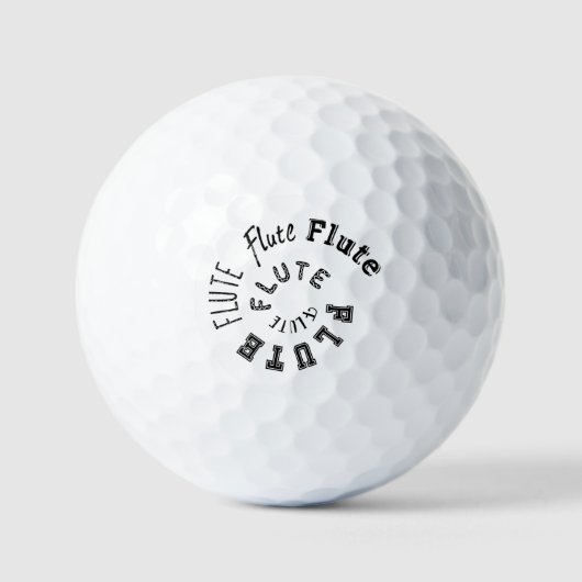 Fluit Spiraaltekst Golfballen (Voorkant)