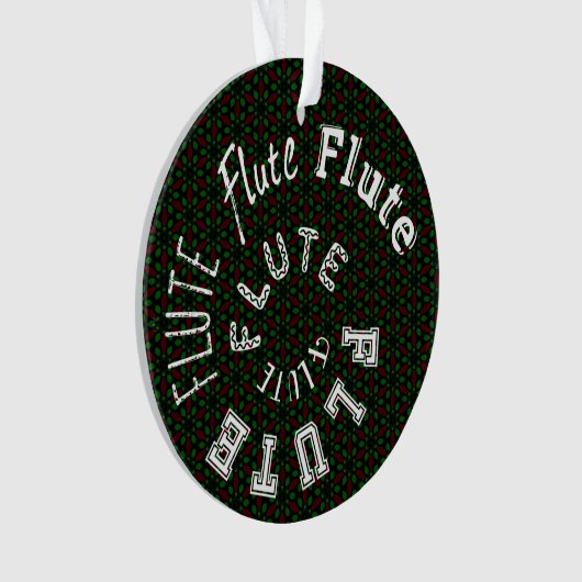 Fluit Spiraaltekst Ornament (voorkant)