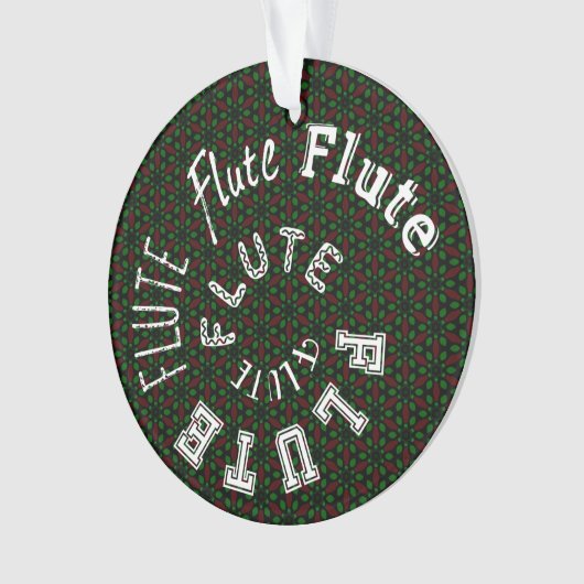 Fluit Spiraaltekst Ornament (voorkant)