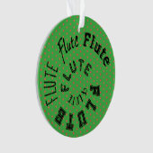 Fluit Spiraaltekst Ornament (voorkant)