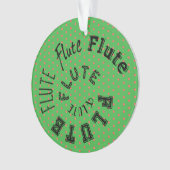 Fluit Spiraaltekst Ornament (voorkant)