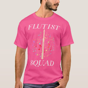 Fluit Squad Fluitist Professioneel Orkest Fluit T-shirt