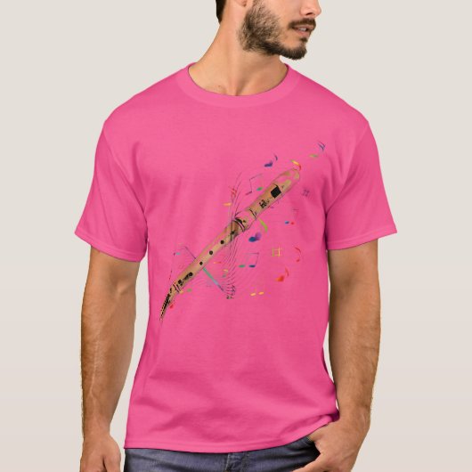Fluit T Shirt Fluit Kinder Fluit Meisje Fluit Lief (Voorkant)