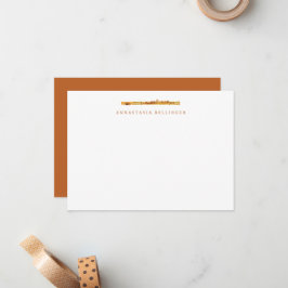 Fluitbriefpapier - gepersonaliseerde fluitbriefkaa notitiekaartje