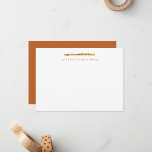 Fluitbriefpapier - gepersonaliseerde fluitbriefkaa notitiekaartje