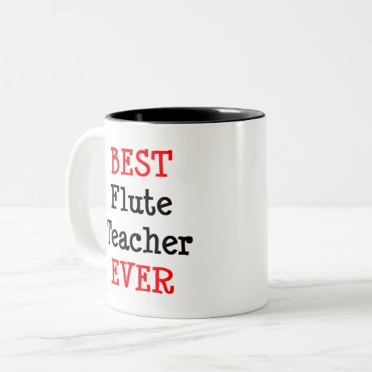 Fluitdocent, beste tweekleurige koffiemok (Voorkant links)