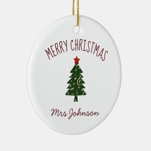 Fluitdocent  kerstcadeau Ornament (Rechts)