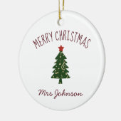 Fluitdocent  kerstcadeau Ornament (Links)