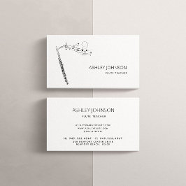 Fluitdocent Soloist Zwart & Wit Visitekaartje