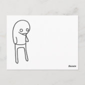 fluiten, fluiten en drinken van bier briefkaart (Achterkant)