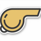 fluiten sticker (Voorkant)