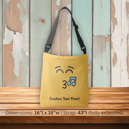 Fluitend Gezicht Met Glimlachende Ogen Schoudertas Crossbody Tas