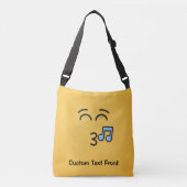 Fluitend Gezicht Met Glimlachende Ogen Schoudertas Crossbody Tas (Voorkant)