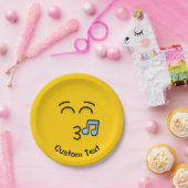 Fluitend gezicht met lachende ogen Papier Bord (Feest)